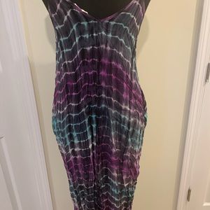 Tie dye maxi dress